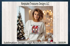 All Tied Up In Christmas Cheer, Xmas Gnome, Sublimation PNG Product Image 2