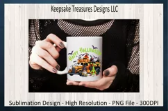 Happy Halloween Gnome Truck Sublimation PNG Printable Product Image 3