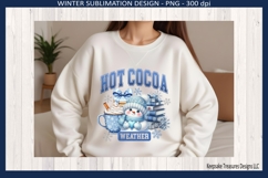 Hot Cocoa Weather, Snowman And All He&#039;s Goodies Png Design Product Image 1