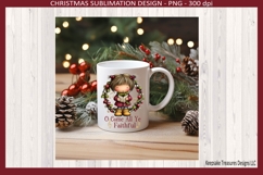 O Come All Ye Faithful Sublimation Png, Whimsical Christmas Product Image 2