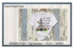 I will Dwell In The House Of The Lord, Psalm 23:6, PNG Product Image 2