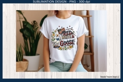 Red White and Goose Whimsical Patriotic Png Sublimation Product Image 2