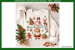 Merry Christmas To All Sublimation Png Design, T-Shirt, Mugs Product Image 5