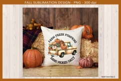 Farm Fresh Pumpkins Hand Picked Daily, Country Truck, Png Product Image 3