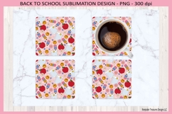 Back To School Classroom Notes Retro Mug Wrap &amp; Coasters Product Image 2