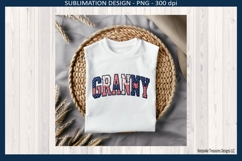 Granny Patriotic Patchwork Names, 4th of July Sublimation Product Image 3