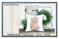 Love You Mom, Gnome Tired Tray, PNG, Sublimation Product Image 4