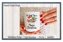 We Woof You a Merry Christmas, Dog, Sublimation PNG Product Image 3