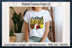 Softball Mom PNG - Spring Sports Sublimation PNG Design Product Image 2