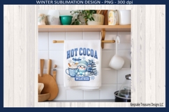 Hot Cocoa Weather, Snowman And All He&#039;s Goodies Png Design Product Image 2
