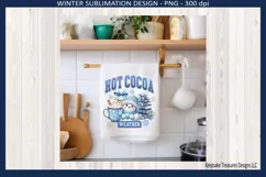 Hot Cocoa Weather, Snowman And All He's Goodies Png Design Product Image 2