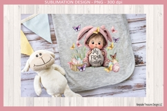 My First Easter Spring Baby Bunny, Easter Sublimation Png Product Image 3