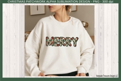 Christmas Wreath Faux Embroidery Alpha Sublimation Png Product Image 3