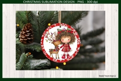 Whimsical Christmas Ornaments #1, Sublimation Png Printable Product Image 2