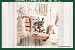Howdy It&#039;s Christmas, Western Christmas, Sublimation Png Product Image 1