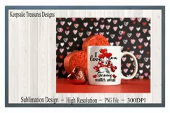 I Love You Gnome Matter What Sublimation PNG Product Image 3