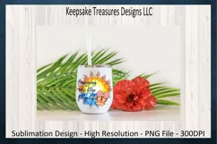 Enjoying The Flip Flop Life Sublimation PNG, Tropical Sunset Product Image 3