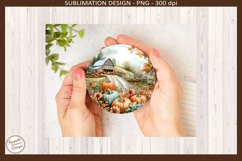 Harvest Blessing Farm Coasters Fall Home Decor Sublimation Product Image 2
