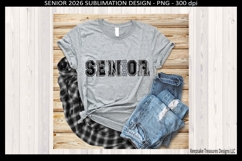 Senior 2026 2027 2028 Sublimation PNG Design Graduation Product Image 4