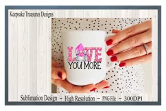 I Love You More Girl Gnome, Sublimation PNG Product Image 3