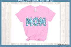 Spring Floral Ruffle Alphabet Sublimation Individual Png Product Image 4