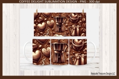 Coffee Express 11oz Coffee Mug Wraps Four Different Designs Product Image 1