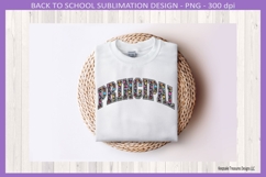 Composition Book Principal Png Retro School Shirt Design Product Image 2