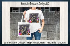 Halloween Purple Gnome Sublimation T-Shirt PNG Printable Product Image 4