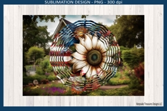 Sunflower Wind Spinner Sublimation Template Png Printable Product Image 1