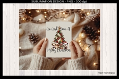 We Wish You A Merry Christmas Patchwork Tree Sublimation Png Product Image 3