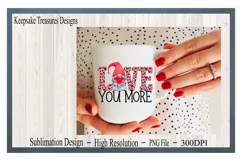 I Love You More Boy Gnome, Sublimation PNG Product Image 4