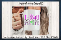 T-Ball Mom - Star Dalmatian Doddle Alpha - Sublimation PNG Product Image 3