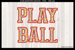 Softball Daisy Crochet Alpha, Sublimation Png, Team Sports Product Image 4