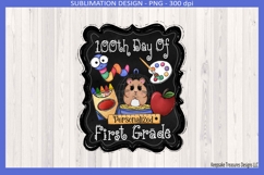 100th Day Of First Grade, Sublimation Png Shirt Design Product Image 3