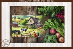 Country Charm Cutting Board, Framed &amp; Curved Sublimation Png Product Image 2