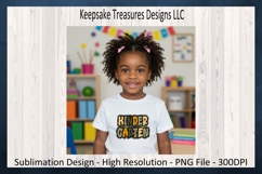 Kindergarten, Back To School, Sublimation T-Shirt Design Png Product Image 2