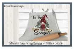'Tis The Season, Gnome Illustration, Sublimation PNG Product Image 3
