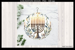 Hanukkah Menorah Wind Spinner Sublimation Png Template Product Image 3