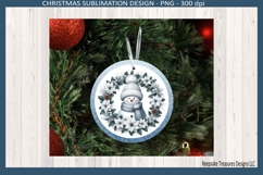 Winter Snowmen Christmas Ornaments Sublimation Png Product Image 4