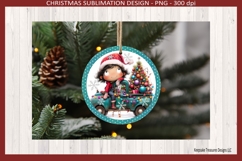 Quirky Christmas Boy, Truck Ornaments, Sublimation Png Product Image 4