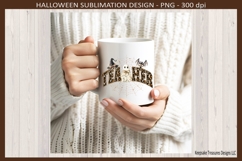 Teacher Halloween, Spooky Season, Sublimation Png Design Product Image 4