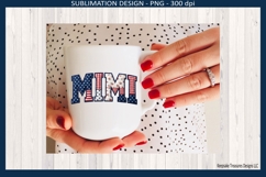 Mimi Patriotic Patchwork Names, Sublimation Png Design Product Image 4