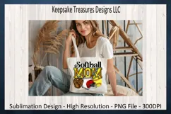 Softball Mom PNG - Spring Sports Sublimation PNG Design Product Image 4