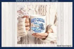 Hot Cocoa Weather, Snowman And All He's Goodies Png Design Product Image 4