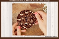 Coffee Delight Matching Coasters Four Different Designs Png Product Image 4