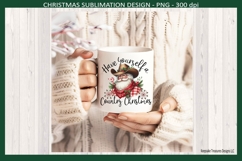 Have Yourself a Country Christmas, Cowboy Santa, Sublimation Product Image 1