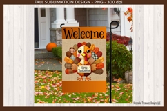 Welcome Happy Thanksgiving Garden Flag Sublimation Png Product Image 5