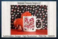 Happy Valentine's Day, Love Gnome PNG, Sublimation Design Product Image 4