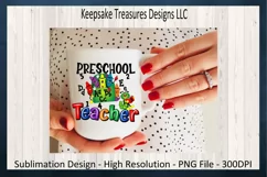 Back To School Teacher Tees, Preschool Teacher, PNG Product Image 4