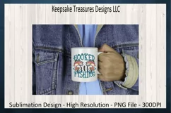 Hooked on Fishing Sublimation PNG, Fishing Tee Product Image 4